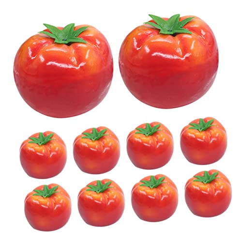 Homoyoyo 10St Nachahmung Tomate Obst vorgeben künstliches Gemüse Tomaten Pflanzendekor Modelle Küchentomatenmodell Tomaten Requisiten Haushalt Statue gefälschte Dekoration schmücken Schaum von Homoyoyo