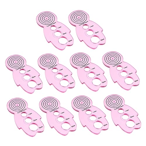 Homoyoyo 10Stücke Teiliges Papier Curling Werkzeug Hochwertigem Kunststoff für DIY Projekte und Quilling Leicht und Tragbar für Anfänger und Profis von Homoyoyo