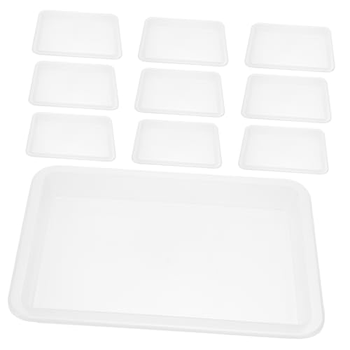 Homoyoyo 10stücke Kunststofftablett Für Kunst Stapelbare Tabletts Aus Kunststoff Serviertablett Zur Bastelorganisation Und Aktivitätsorganisation Für Heimwerkerprojekte Homoyoyo 10stücke Kunststofftablett Für Kunst Stapelbare Tabletts Aus Kunststoff Serviertablett Zur Bastelorganisation Und Aktivitätsorganisation Für Heimwerkerprojekte von Homoyoyo