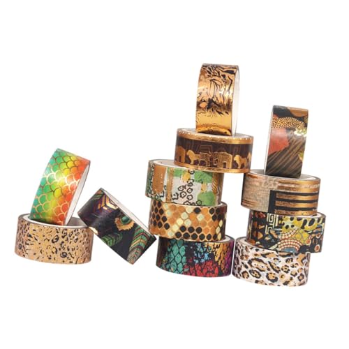Homoyoyo 12 Rollen Dekoratives Washi Tape mit Tierischen Mustern Breit Buntes Masking Tape für Scrapbooking Geschenkverpackung DIY Handwerk und Partydekoration Homoyoyo 12 Rollen Dekoratives Washi Tape mit Tierischen Mustern Breit Buntes Masking Tape für Scrapbooking Geschenkverpackung DIY Handwerk und Partydekoration von Homoyoyo