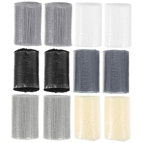 Homoyoyo 12 Stück Teiliges Acryl Garnset für Teppichknüpferei Vorgefertigte Farbige Latch Hook Wolle Strapazierfähig und Praktisch für DIY Teppiche Kissen und Heimdekoration Zeitsparend von Homoyoyo