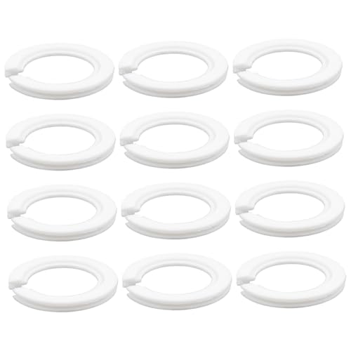 Homoyoyo 12 Stück Teiliges Lampenschirm Adapter Langlebigem Nylon Weiß Schraubfassung Adapterringe für Tischlampen Deckenlampen und Heimbeleuchtung Vielseitig Einsetzbar in Wohn von Homoyoyo