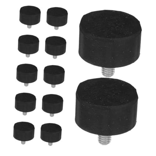 Homoyoyo 12 Stück Teiliges Verstellbares Möbel Nivellierset Schraubbare Möbel Füße Gummi Rutsch und Geräuschreduzierung für Tische Stühle Sofas und Betten Einfache Montage von Homoyoyo