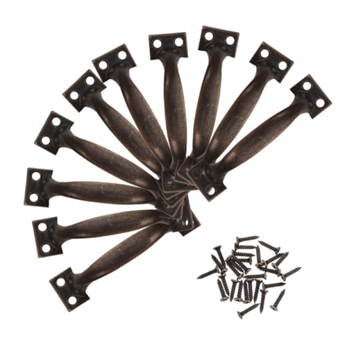 Homoyoyo 12 Stück Teiliges Vintage Metallgriffe für Schränke und Rustikale Gebogene Küchenschrankgriffe Installieren Langlebige Kommode Möbelfunktion Homoyoyo 12 Stück Teiliges Vintage Metallgriffe für Schränke und Rustikale Gebogene Küchenschrankgriffe Installieren Langlebige Kommode Möbelfunktion von Homoyoyo