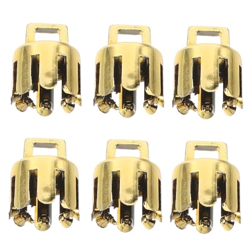 Homoyoyo 12 Stück Teiliges Weihnachtskugel Aufhänger Kappen Goldene Dekorative Ersatzkappen aus Robustem Material Wiederverwendbar und Bruchfest für DIY Weihnachtsornamente und Kreative von Homoyoyo