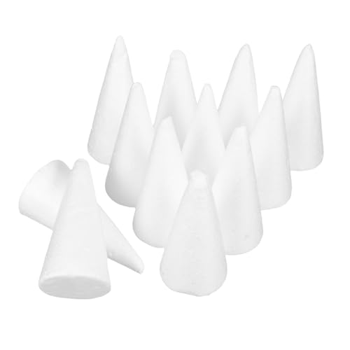 Homoyoyo 12 Stück Teiliges Weiße Solide Schaumstoffkegel DIY Bastelkegel für Vielseitig für Weihnachtsdekoration Handwerksprojekte Blumenarrangements für Kindergarten und Zuhause Homoyoyo 12 Stück Teiliges Weiße Solide Schaumstoffkegel DIY Bastelkegel für Vielseitig für Weihnachtsdekoration Handwerksprojekte Blumenarrangements für Kindergarten und Zuhause von Homoyoyo