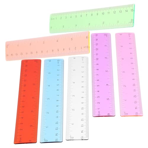 Homoyoyo 14 Stück Teiliges Transparentes Farblicht Lineal Vielseitiges Messwerkzeug für Schule Büro und Zeichnen Robustes Kunststofflineal mit Glatter Oberfläche für Architektur Design und Homoyoyo 14 Stück Teiliges Transparentes Farblicht Lineal Vielseitiges Messwerkzeug für Schule Büro und Zeichnen Robustes Kunststofflineal mit Glatter Oberfläche für Architektur Design und von Homoyoyo