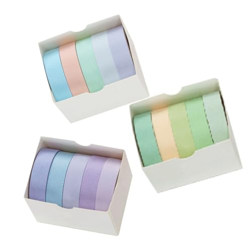 Homoyoyo 15 Rollen Washi Tape Buntes DIY Zubehör Langlebige und Kreative Scrapbook Klebebänder für Handgemachte Dekorationen Leicht zu Schneiden und Rückstandsfrei Abziehbar für Homoyoyo 15 Rollen Washi Tape Buntes DIY Zubehör Langlebige und Kreative Scrapbook Klebebänder für Handgemachte Dekorationen Leicht zu Schneiden und Rückstandsfrei Abziehbar für von Homoyoyo