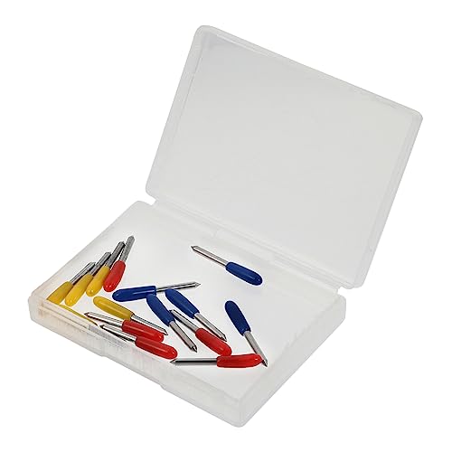 Homoyoyo 15 Stück Schnitzmesser Vinyl Cutter spitzmaschine Replacement Cutters Cutting Tool stichelschleifmaschine schneidende Werkzeugmaschinen Ersatzschneider Wolfram Stahl von Homoyoyo