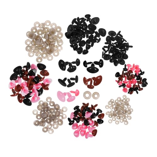 Homoyoyo 150 Stück Teiliges Kunststoff sicherheitsnasen mit Unterlegscheiben für Häkeltiere Plüschtiere und DIY Puppen Langlebig Glänzend in Schwarz Braun und Rosa für Kreative Homoyoyo 150 Stück Teiliges Kunststoff sicherheitsnasen mit Unterlegscheiben für Häkeltiere Plüschtiere und DIY Puppen Langlebig Glänzend in Schwarz Braun und Rosa für Kreative von Homoyoyo