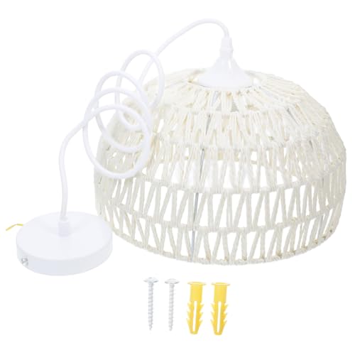 Homoyoyo 1Satz Vintage Rattan Pendelleuchte Handgefertigte Hängeleuchte für Restaurant Esszimmer und Wohnzimmer Eu Plug Einfache Installation Warme Homoyoyo 1Satz Vintage Rattan Pendelleuchte Handgefertigte Hängeleuchte für Restaurant Esszimmer und Wohnzimmer Eu Plug Einfache Installation Warme von Homoyoyo