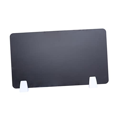 Homoyoyo 1Stück Acryl Schreibtisch Trennwand Praktischer Datenschutzteiler für Büro und Schule Installieren Langlebiges Material Schwarze Desktop Partition für Optimale von Homoyoyo