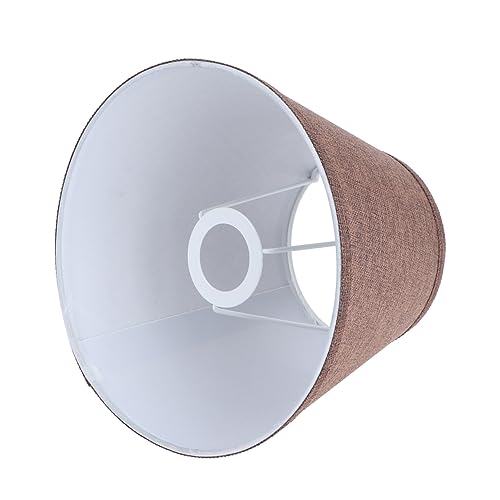 Homoyoyo 1Stück Lampenschirm Kaffee Farbton Abnehmbares Design Leichte Muschelabdeckung für Nachttischlampe für Schlafzimmerbeleuchtung Lochdurchmesser Lampenzubehör von Homoyoyo