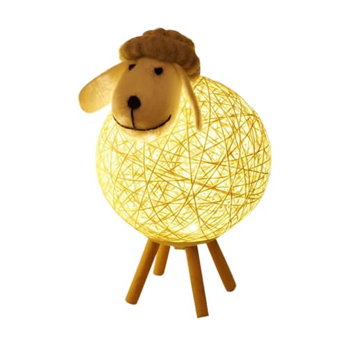Homoyoyo 1stück Usb Schaf Nachtlicht Dekorative Lampe Für Schlafzimmer Kinderzimmer Süßes Einschlaflicht Warmes Licht Für Home Decor Mit Knopfsteuerung Batterien Nicht Enthalten von Homoyoyo