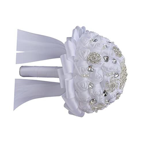 Homoyoyo Brautblume Luxuriöser Brautstrauß Hochzeitsdekor Künstliche Blume Einzigartig Für Hochzeitsfeier von Homoyoyo