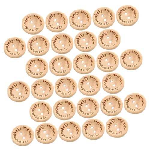Homoyoyo 2 Packungen Holzknöpfe mit Lasergravur With Love Handgefertigt Holzknöpfe für Nähen Basteln Scrapbooking DIY Kleidung Verzierung Homoyoyo 2 Packungen Holzknöpfe mit Lasergravur With Love Handgefertigt Holzknöpfe für Nähen Basteln Scrapbooking DIY Kleidung Verzierung von Homoyoyo