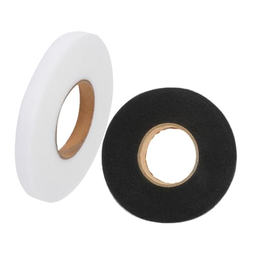 Homoyoyo 2 Rollen Doppelseitiges Bügelband Saumband Yards zum Aufbügeln für Kleidung Hosen Vorhänge DIY Textilkleber Nähen Reparatur Zubehör von Homoyoyo