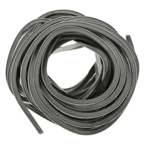 Homoyoyo 2 Rollen Selbstklebende Türdichtung mit Bürstenstreifen Je Schalldämmend Winddicht und Staubabweisend Langlebig für Türen Fenster Schränke und Glasfronten Einfache Montage von Homoyoyo