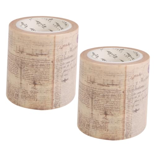 Homoyoyo 2 Rollen Washi Tape Gothic Stil Scrapbook Dekoratives Klebeband für DIY Basteln Papier Klebeband mit Einzigartigem Muster für Tagebücher Planer und Kreative Projekte von Homoyoyo