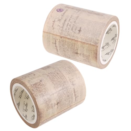 Homoyoyo 2 Rollen Washi Tape Gothischer Stil Papier Klebeband für Scrapbooking DIY Basteln Tagebuch Dekoration Sticker Zubehör von Homoyoyo