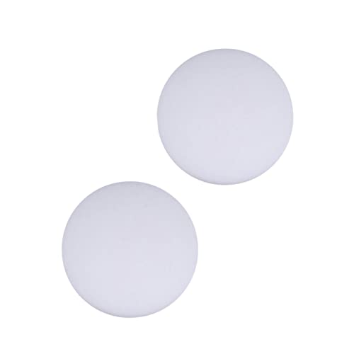 Homoyoyo 2 STÜCK Runde Selbstklebende Türknopf aus Dickem Silikon Weiß Stoßdämpfend Schützend für Wand und Möbel Geräuschdämpfend Einfache Montage als Türstopper und Kantenschutz von Homoyoyo