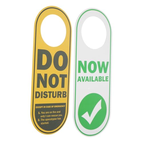 Homoyoyo 2 STÜCK Teiliges PVC Türschild Doppelseitig Bedruckt Robustes Office Door Sign für Privatsphäre und Unterbrechungen Schlichtes Design Einfache Handhabung für Büro Homoyoyo 2 STÜCK Teiliges PVC Türschild Doppelseitig Bedruckt Robustes Office Door Sign für Privatsphäre und Unterbrechungen Schlichtes Design Einfache Handhabung für Büro von Homoyoyo