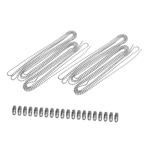 Homoyoyo 2 Sätze Edelstahl Perlenkette mit Verbindern Rostfrei DIY Schmuckherstellung Verlängerung Ballkette Geeignet für Rollos Lampen Deckenventilatoren Homoyoyo 2 Sätze Edelstahl Perlenkette mit Verbindern Rostfrei DIY Schmuckherstellung Verlängerung Ballkette Geeignet für Rollos Lampen Deckenventilatoren von Homoyoyo