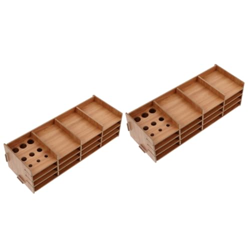Homoyoyo 2 Sätze Fächer DIY Aufbewahrungsbox für Diamantmalerei mit Stifthalter Stabiler Organizer für Diamond Picture Werkzeuge Sortier und Ordnungssystem von Homoyoyo