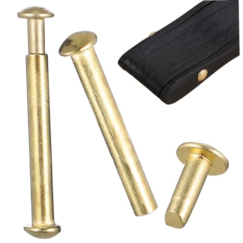 Homoyoyo 2 Sätze Faltfächer Reparaturset Teilig Goldene Metallnieten für Klappfächer Robuste Lüfterwellen Befestigung Einfache Installation DIY Zubehör für Handfächer Faltbare Ventilatoren von Homoyoyo