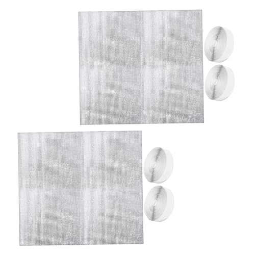 Homoyoyo 2 Sätze Isolierabdeckung für Dachbodenventilator Wetterfeste Aluminium-abdeckung mit Thermischer Isolierung Feuchtigkeitskontrolle Verbesserte Luftzirkulation Energiesparende von Homoyoyo