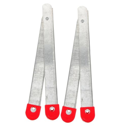 Homoyoyo 2 Sätze Klappbare Leiter Scharniere Ersatzteile Hochfeste Dachbodentreppe Spurstangen aus Aluminiumlegierung Zugstangen mit Schrauben Strapazierfähige Klappleiter Befestigung von Homoyoyo