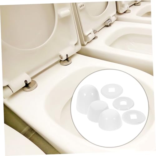Homoyoyo 2 Sätze Toilettenschrauben Abdeckkappen aus Langlebigem Kunststoff Robuste Bolzenabdeckungen für Wc befestigung Einfache Installation Rostschützende Toilettenschraubenabdeckung Homoyoyo 2 Sätze Toilettenschrauben Abdeckkappen aus Langlebigem Kunststoff Robuste Bolzenabdeckungen für Wc befestigung Einfache Installation Rostschützende Toilettenschraubenabdeckung von Homoyoyo