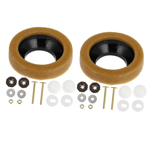 Homoyoyo 2 Sätze Toilettensitz Befestigungsset mit Robusten Dichtungsscheiben und Schrauben Passend Langlebiges Material Einfache Montage für Wc Sitz Zubehör von Homoyoyo