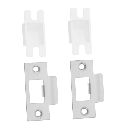 Homoyoyo 2 Sätze Türschließblech Türriegel Abdeckung für Holzrahmen Verstärkt Einfache Installation Stabiler Schließmechanismus Robustes Design von Homoyoyo