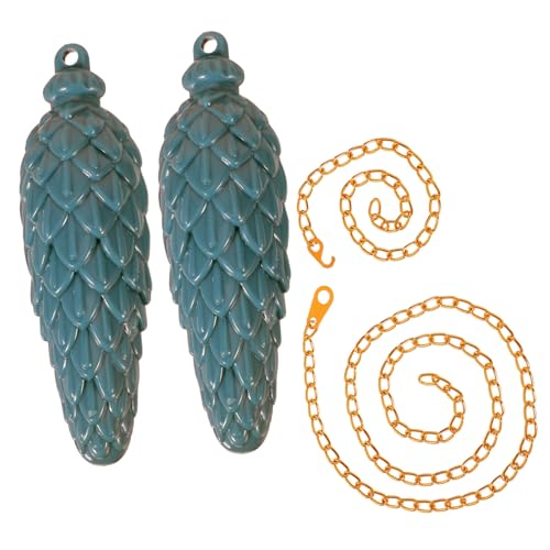 Homoyoyo 2 Sätze Vintage Pendeluhr Ersatz mit Ketten Dekorativer Wanduhr Pendel mit Blauem Tannenzapfen Rustikaler Uhrpendel Ersatz für Uhrwerk Reparatur DIY Uhrprojekte Homoyoyo 2 Sätze Vintage Pendeluhr Ersatz mit Ketten Dekorativer Wanduhr Pendel mit Blauem Tannenzapfen Rustikaler Uhrpendel Ersatz für Uhrwerk Reparatur DIY Uhrprojekte von Homoyoyo