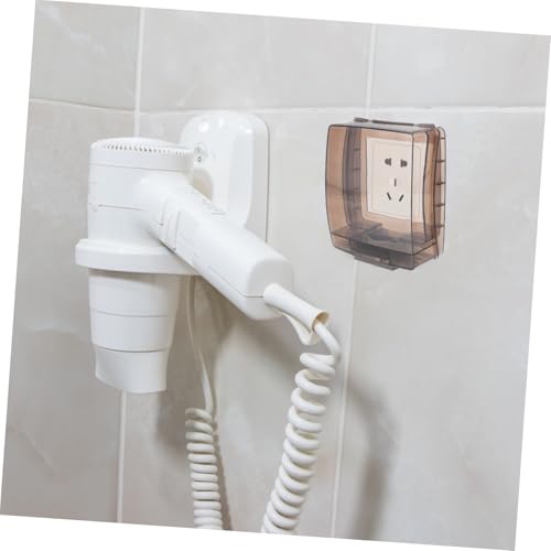 Homoyoyo 2 Sätze Wasserdichte Outdoor Steckdosenschutz Abdeckung aus Langlebigem PC Material für Garten Balkon Garage Sicherer Isolationsschutz für Mehrfachsteckdose Außenbereich von Homoyoyo