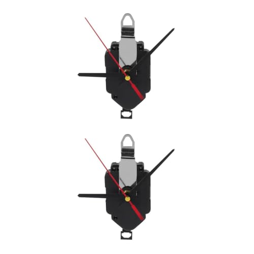 Homoyoyo 2 Sätze mechanisch Bausatz Wanduhr digital Rahmenlose Wanduhr Retro Uhrersatzmechanismus LED Uhrzeiger-Kit Pendeluhrwerk selber Machen Wanduhrwerk Wandpendeluhrwerk Uhr-Kit Plastik von Homoyoyo