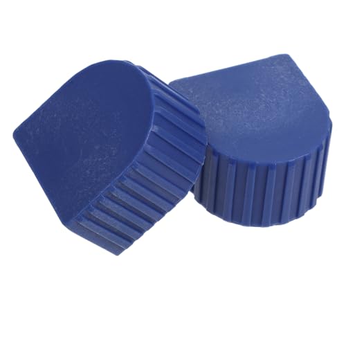 Homoyoyo 2 Stück Aluminium Leiter Endkappen Teiliges Rutschfest Leiterabdeckungen für Teleskopleitern Home Ladder Accessories Leiter Schutzkappen Blau Langlebig von Homoyoyo