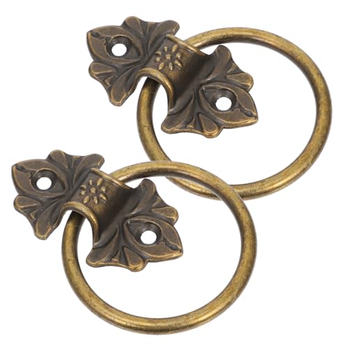 Homoyoyo 2 Stück Antike Möbelgriffe Vintage Schranktürgriffe Runde Ringgriffe für Schränke Kleiderschränke und Türen Vielseitig Langlebig Einfache Montage Homoyoyo 2 Stück Antike Möbelgriffe Vintage Schranktürgriffe Runde Ringgriffe für Schränke Kleiderschränke und Türen Vielseitig Langlebig Einfache Montage von Homoyoyo