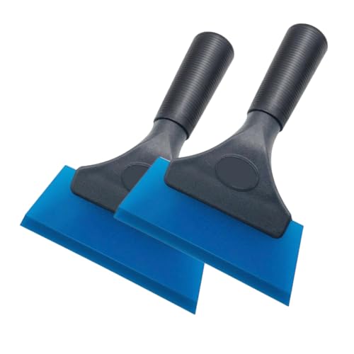 Homoyoyo 2 Stück Auto Folien Rakel Werkzeug Flexibler Squeegee für Fahrzeug Folierung Fenster Tönung und Lackanwendung Blau für Innenraum und Frontscheiben von Homoyoyo