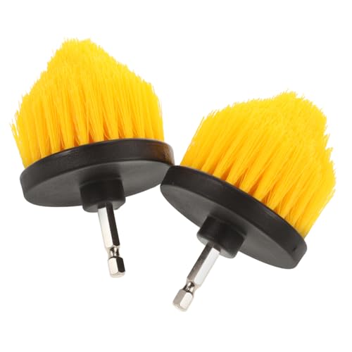 Homoyoyo 2 Stück Bohrmaschinenbürstenaufsatz Vielseitiger Bohrer Bürstenkopf für Bad Fliesen Auto und Haushalt Einfache Montage Langlebig und Wiederverwendbar von Homoyoyo