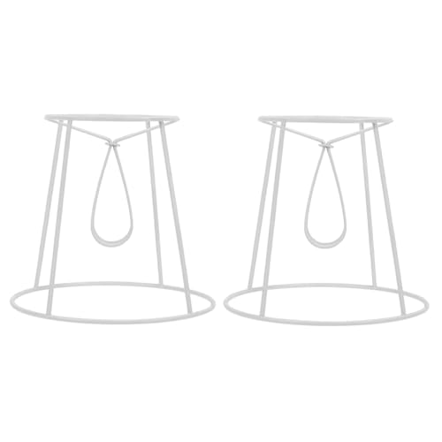 Homoyoyo 2 Stück DIY Lampenschirmrahmen Kronleuchter Lampenhalterung Weiß Praktisch Für Deckenleuchte Wohnzimmer Restaurant Beleuchtung Zubehör Homoyoyo 2 Stück DIY Lampenschirmrahmen Kronleuchter Lampenhalterung Weiß Praktisch Für Deckenleuchte Wohnzimmer Restaurant Beleuchtung Zubehör von Homoyoyo