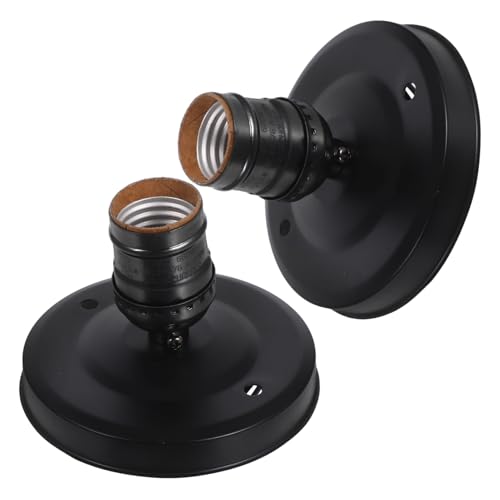 Homoyoyo 2 Stück Deckenlampenfassung Hitzebeständigem Aluminium Retro Industrieller Schraubsockel für Wandleuchte Einfache Montage Vielseitig Kompatibel für Schlafzimmer und Wohnzimmer Homoyoyo 2 Stück Deckenlampenfassung Hitzebeständigem Aluminium Retro Industrieller Schraubsockel für Wandleuchte Einfache Montage Vielseitig Kompatibel für Schlafzimmer und Wohnzimmer von Homoyoyo