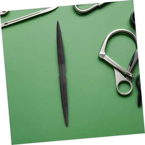 Homoyoyo 2 Stück Doppelseitige Wachsfeilen Halbrund mit Feiner Spitze Schnitz Feilwerkzeug für Detailliertes Schmuckmodellieren Langlebig und Verschleißfest für Profis und Hobbyanwender von Homoyoyo