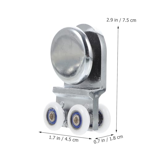 Homoyoyo 2 Stück Duschkabinen Laufräder Duschtür Ersatzrollen aus Verstärktem Aluminiumlegierung Kompakt Leicht Poliert Einfache Montage Geeignet für Glas duschtüren Badezimmer Zubehör von Homoyoyo