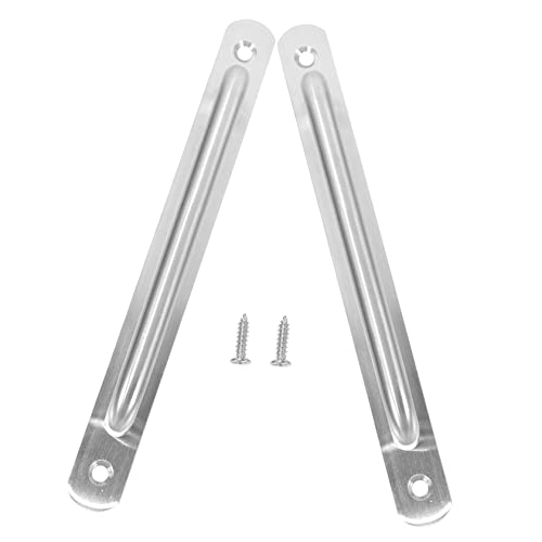 Homoyoyo 2 Stück Edelstahl Türgriff Robust Rostfrei Langlebig Schiebetürgriff für Aluminiumtüren Kratzfest Anti korrosion Komfortabler Griff für Innen Außentüren von Homoyoyo