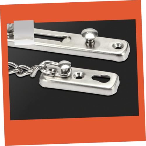 Homoyoyo 2 Stück Edelstahl Türkette Sicherheitskette mit Verdicktem Breitem Kettenglied Einseitig Entriegelbar Schutz Türverriegelung für Zuhause Sicherer Türschutz mit Lüftungsfunktion Homoyoyo 2 Stück Edelstahl Türkette Sicherheitskette mit Verdicktem Breitem Kettenglied Einseitig Entriegelbar Schutz Türverriegelung für Zuhause Sicherer Türschutz mit Lüftungsfunktion von Homoyoyo