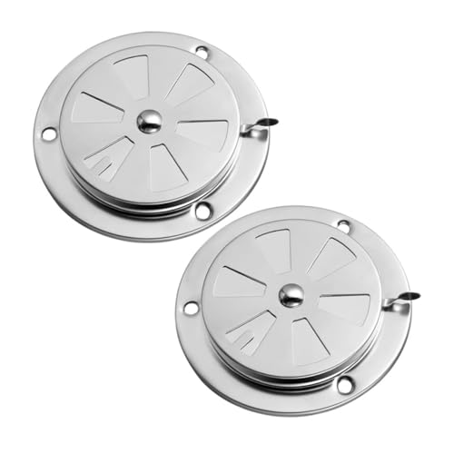 Homoyoyo 2 Stück Einstellbare Edelstahl Lüftungsabdeckung für Ofen Trockner und Bbq Grill Robust Verschleißfest Einfache Montage Effiziente Rauchabsaugung Modernes Design für Frische Luft von Homoyoyo