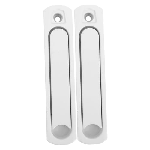 Homoyoyo 2 Stück Ersatzgriff Schiebetürgriff Schiebefenstergriff Ersatzschiebefenstergriffe Griffteil Balkonschiebetür Ziehgriffe Möbelgriff Weiße Zinklegierung von Homoyoyo
