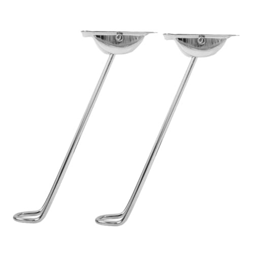 Homoyoyo 2 Stück Faltbare Metall Tischbeine Haarnadel Design Stabil Platzsparend Klappbar DIY Möbelfüße für Computer Nachttisch für Laptop Couchtische von Homoyoyo